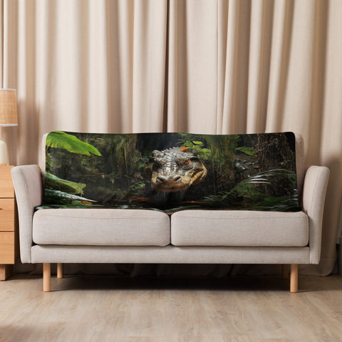 About my Brain Institute Blankets 37″×57″ Alligator Spirit Animal Sherpa Blanket