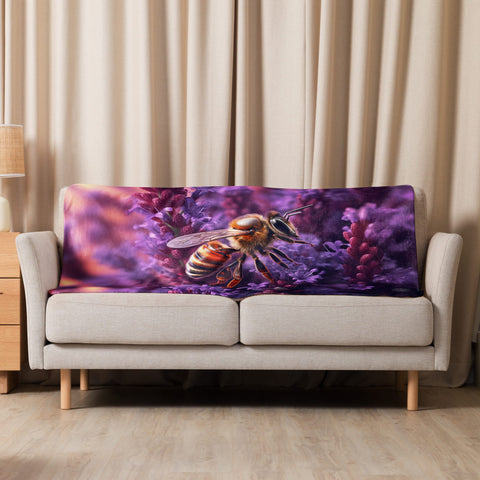 About my Brain Institute Blankets 37″×57″ Bee Spirit Animal Sherpa Blanket