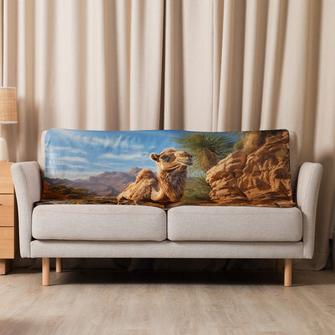 About my Brain Institute Blankets 37″×57″ Camel Spirit Animal Sherpa Blanket