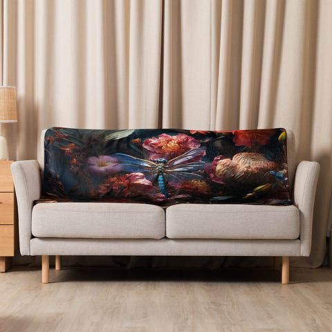 About my Brain Institute Blankets 37″×57″ Dragonfly Spirit Animal Sherpa Blanket