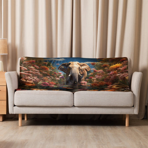 About my Brain Institute Blankets 37″×57″ Elephant Spirit Animal Sherpa Blanket