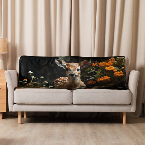 About my Brain Institute Blankets 37″×57″ Fawn Spirit Animal Sherpa Blanket