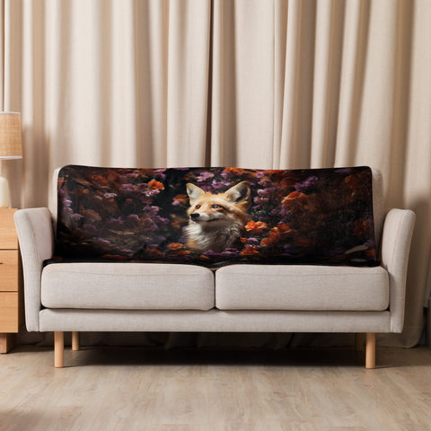 About my Brain Institute Blankets 37″×57″ Fox Spirit Animal Sherpa Blanket