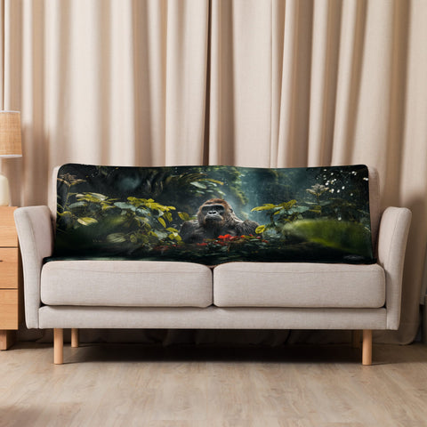 About my Brain Institute Blankets 37″×57″ Gorilla Spirit Animal Sherpa Blanket