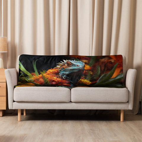 About my Brain Institute Blankets 37″×57″ Lizard Spirit Animal Sherpa Blanket