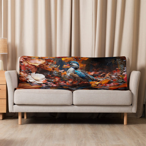 About my Brain Institute Blankets 37″×57″ Mandarin Duck Spirit Animal Sherpa Blanket