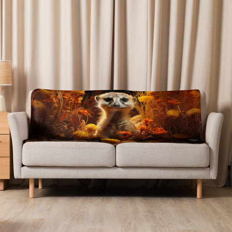 About my Brain Institute Blankets 37″×57″ Meerkat Spirit Animal Sherpa Blanket