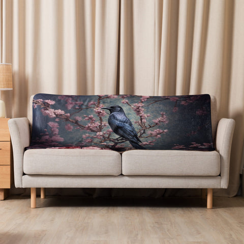 About my Brain Institute Blankets 37″×57″ Raven Spirit Animal Sherpa Blanket
