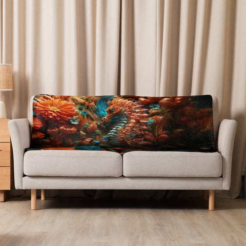 About my Brain Institute Blankets 37″×57″ Seahorse Spirit Animal Sherpa blanket