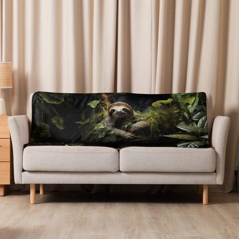 About my Brain Institute Blankets 37″×57″ Sloth Spirit Animal Sherpa Blanket