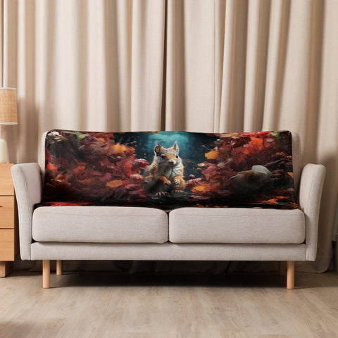 About my Brain Institute Blankets 37″×57″ Squirrel Spirit Animal Sherpa Blanket