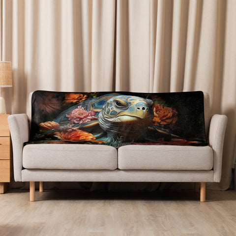 About my Brain Institute Blankets 37″×57″ Tortoise Spirit Animal Sherpa Blanket