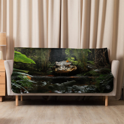 About my Brain Institute Blankets 50″×60″ Alligator Spirit Animal Sherpa Blanket