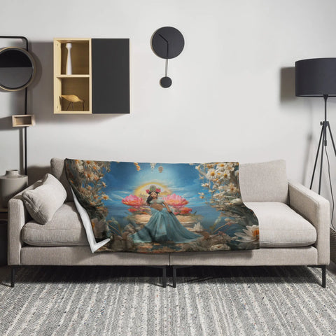 About my Brain Institute Blankets 50″×60″ Dewi Danu Goddess Throw Blanket