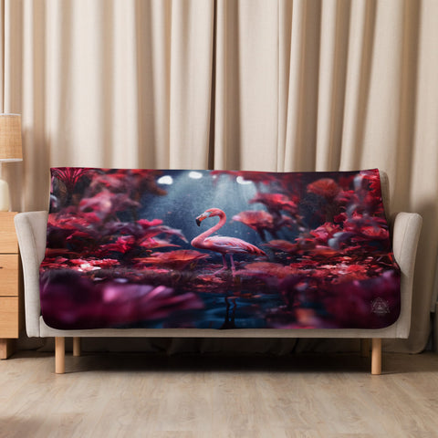 About my Brain Institute Blankets 50″×60″ Flamingo Spirit Animal Sherpa Blanket