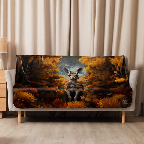 About my Brain Institute Blankets 50″×60″ Kangaroo Spirit Animal Sherpa Blanket