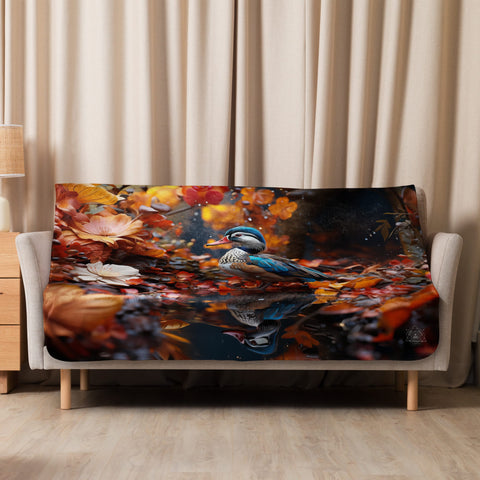 About my Brain Institute Blankets 50″×60″ Mandarin Duck Spirit Animal Sherpa Blanket