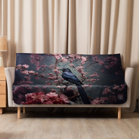 About my Brain Institute Blankets 50″×60″ Raven Spirit Animal Sherpa Blanket