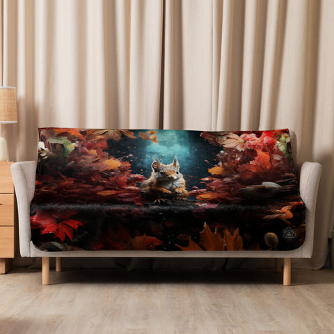 About my Brain Institute Blankets 50″×60″ Squirrel Spirit Animal Sherpa Blanket