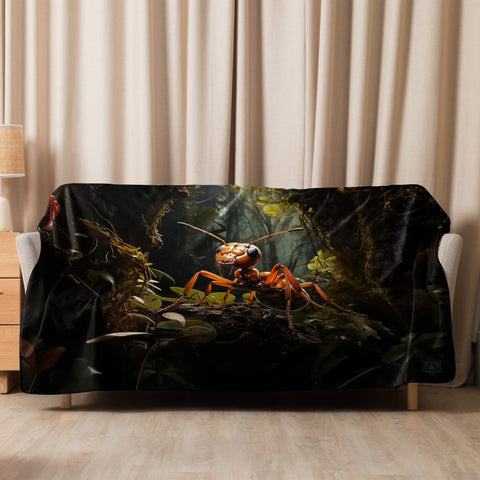 About my Brain Institute Blankets 60″×80″ Ant Spirit Animal Sherpa Blanket