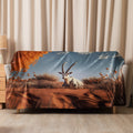 About my Brain Institute Blankets 60″×80″ Arabian Oryx Spirit Animal Sherpa Blanket