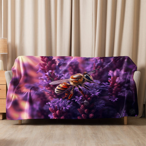 About my Brain Institute Blankets 60″×80″ Bee Spirit Animal Sherpa Blanket