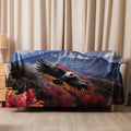 About my Brain Institute Blankets 60″×80″ Condor Spirit Animal Sherpa Blanket