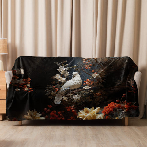 About my Brain Institute Blankets 60″×80″ Dove Spirit Animal Sherpa Blanket
