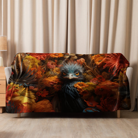 About my Brain Institute Blankets 60″×80″ Emu Spirit Animal Sherpa blanket