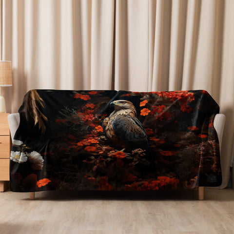 About my Brain Institute Blankets 60″×80″ Falcon Spirit Animal Sherpa Blanket