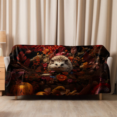 About my Brain Institute Blankets 60″×80″ Hedgehog Spirit Animal Sherpa Blanket