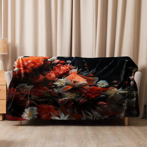 About my Brain Institute Blankets 60″×80″ Koi Fish Spirit Animal Sherpa Blanket