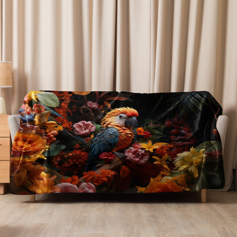 About my Brain Institute Blankets 60″×80″ Parrot Spirit Animal Sherpa Blanket