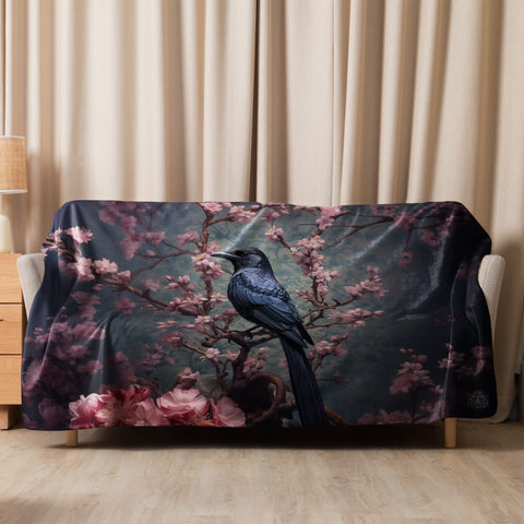 About my Brain Institute Blankets 60″×80″ Raven Spirit Animal Sherpa Blanket