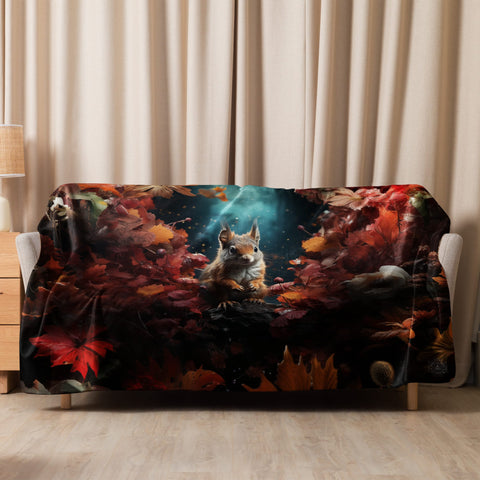 About my Brain Institute Blankets 60″×80″ Squirrel Spirit Animal Sherpa Blanket
