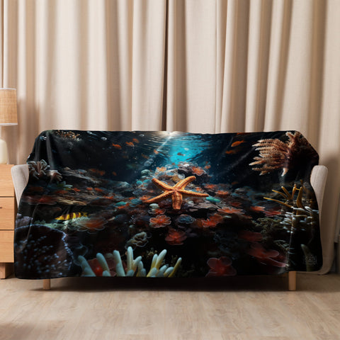 About my Brain Institute Blankets 60″×80″ Starfish Spirit Animal Sherpa Blanket
