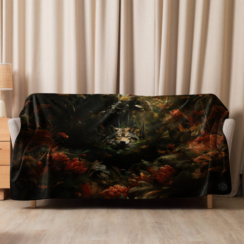 About my Brain Institute Blankets 60″×80″ Wolf Spirit Animal Sherpa Blanket