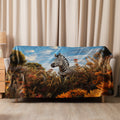 About my Brain Institute Blankets 60″×80″ Zebra Spirit Animal Sherpa Blanket