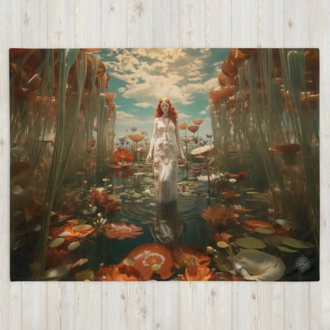 About my Brain Institute Blankets Aine Goddess Throw Blanket