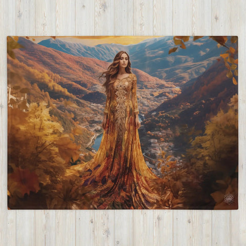 About my Brain Institute Blankets Amalur Goddess Throw Blanket