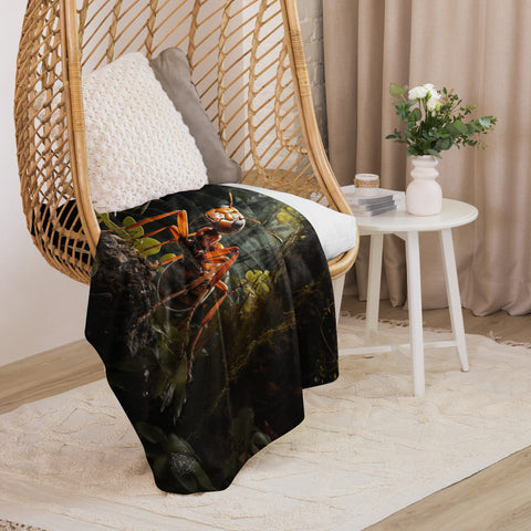 About my Brain Institute Blankets Ant Spirit Animal Sherpa Blanket