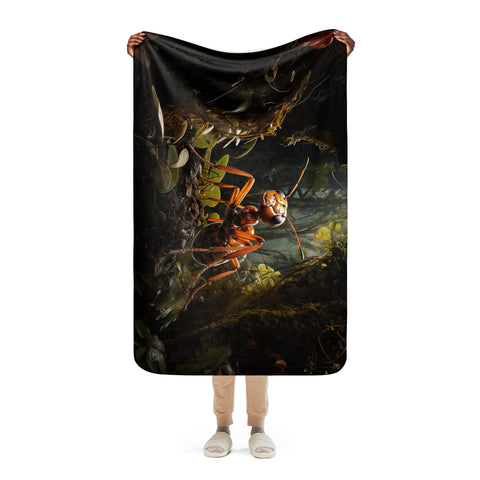 About my Brain Institute Blankets Ant Spirit Animal Sherpa Blanket