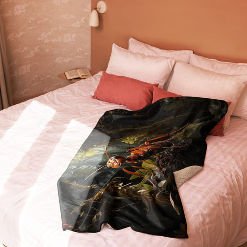 About my Brain Institute Blankets Ant Spirit Animal Sherpa Blanket