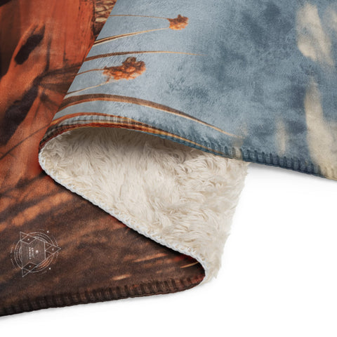 About my Brain Institute Blankets Arabian Oryx Spirit Animal Sherpa Blanket
