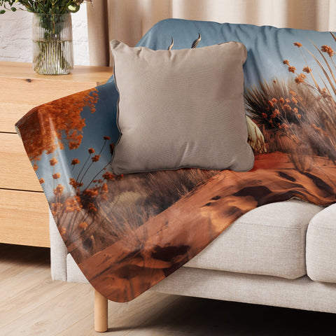 About my Brain Institute Blankets Arabian Oryx Spirit Animal Sherpa Blanket