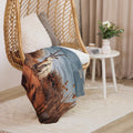 About my Brain Institute Blankets Arabian Oryx Spirit Animal Sherpa Blanket