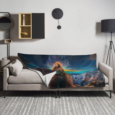 About my Brain Institute Blankets Arnarquagssaq Goddess Throw Blanket