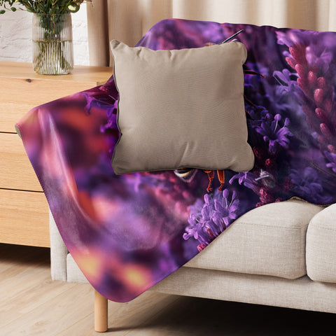 About my Brain Institute Blankets Bee Spirit Animal Sherpa Blanket