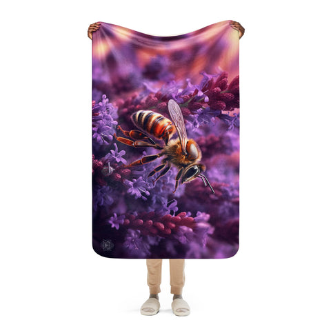 About my Brain Institute Blankets Bee Spirit Animal Sherpa Blanket