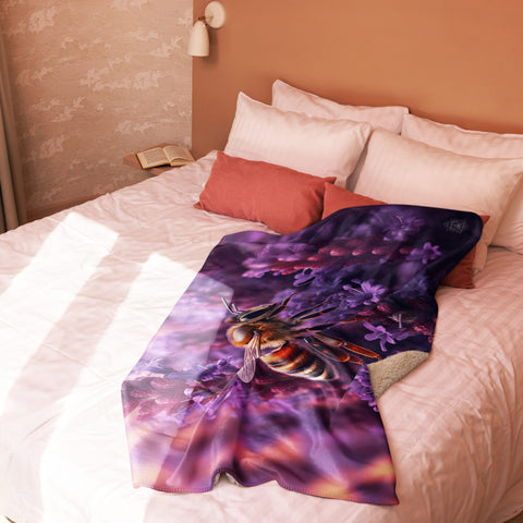 About my Brain Institute Blankets Bee Spirit Animal Sherpa Blanket
